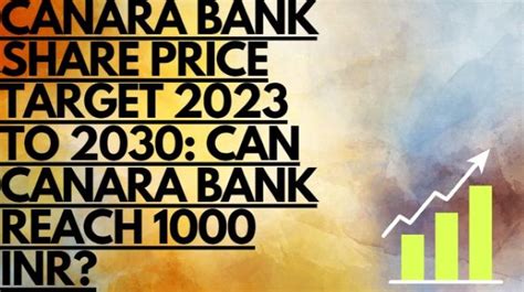 canara bank share price 2023
