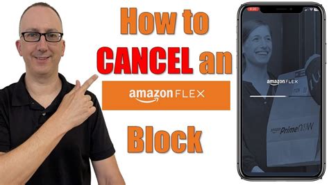cancel amazon flex block select