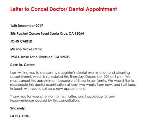 7+ Appointment Cancellation Letter Templates Free Samples, Examples