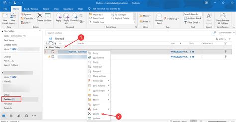 cancel outlook meeting without sending email