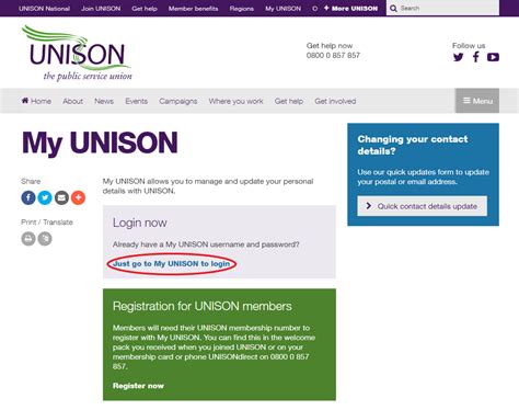 cancel unison membership online scotland