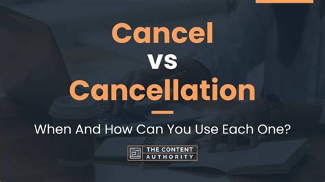 Cancellation vs. Disenrollment