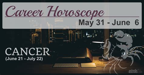 cancer career horoscope weekly