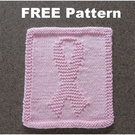 Cancer Ribbon Knitting Pattern