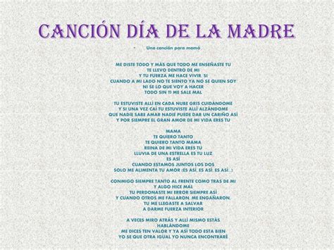 canciones para el dia de las madres