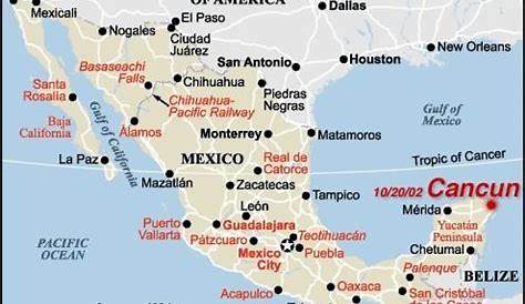 Mapa De Cancun Mexico
