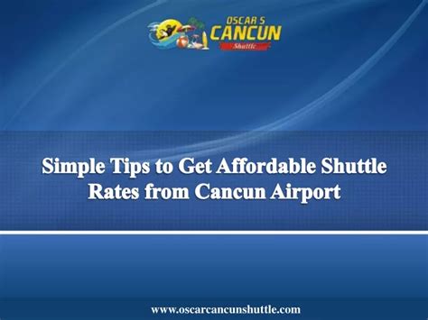 cancun shuttle rates