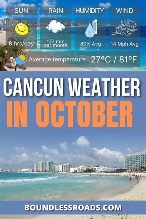 cancun weather in october