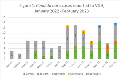 candida auris cases 2023