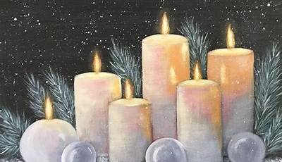 Candle Painting Christmas