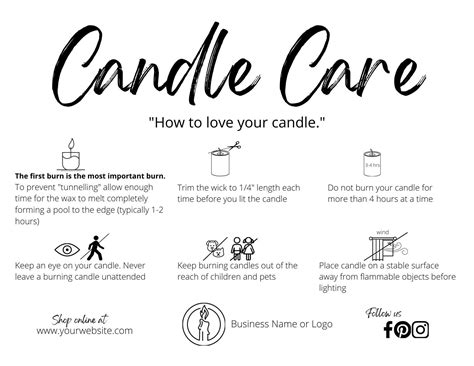 candle care instructions