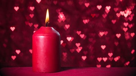 Candle Heart Shaped Hd