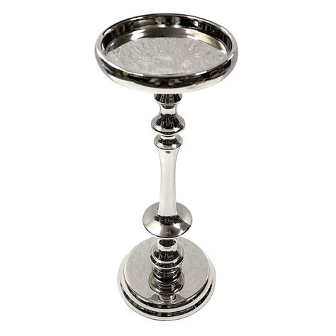 Candle Holder Large Silver