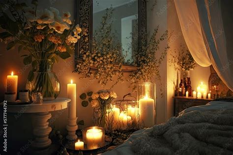 Candle Light In The Bedroom