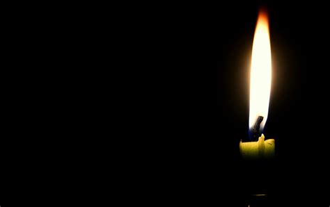 Candle Light With Black Background