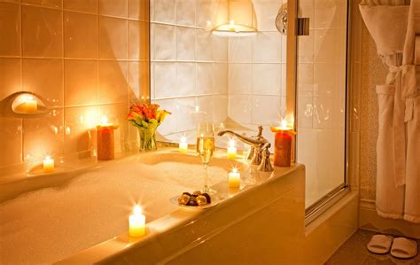 Candle-lit bath image