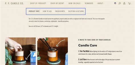Candle Product Description