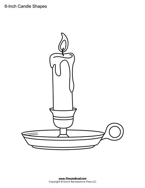 Candle Stencil Printable