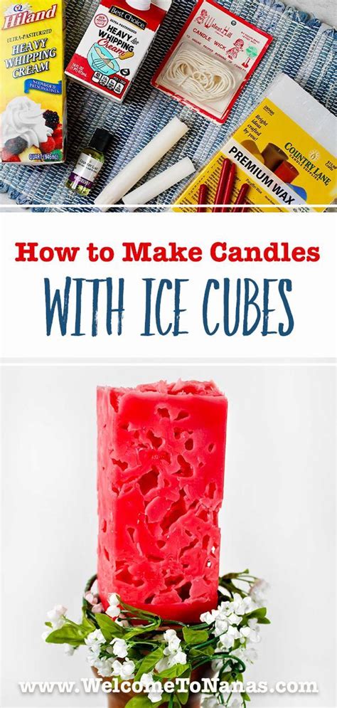 Candles With Ice Cubes
