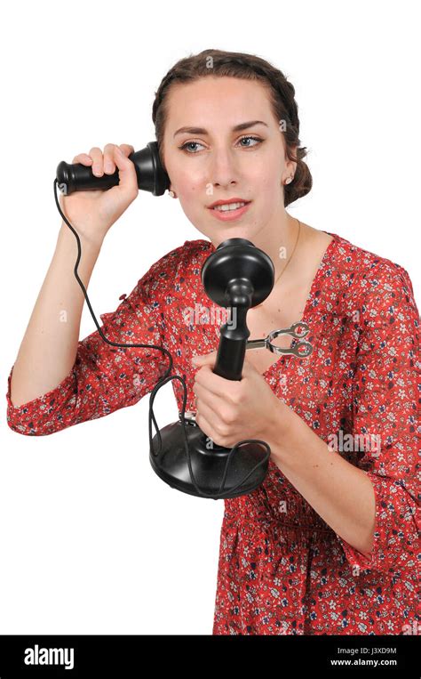 Candlestick Phone In Use