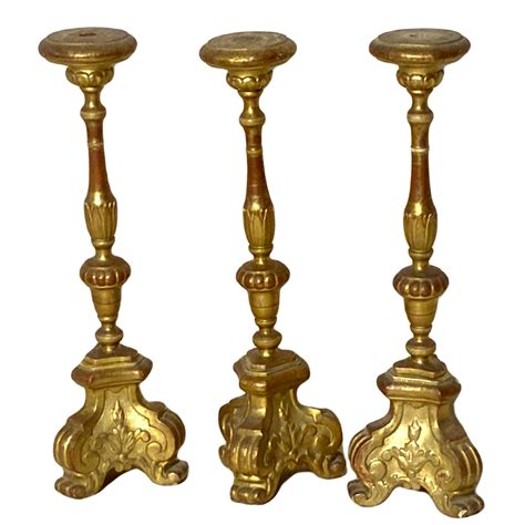 Candlesticks Antique Gold