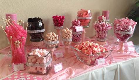 Candy Bar Anniversaire Fille Kit Décoration Sweet Table Sweet Table Rose