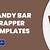 candy bar design template