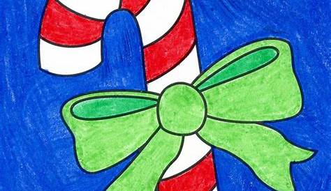 Candy Cane Drawing For Kids How To Draw A Coloring