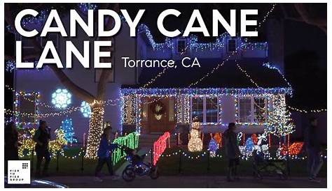 DRONE VIEW OF CANDY CANE LANE TORRANCE, CA YouTube