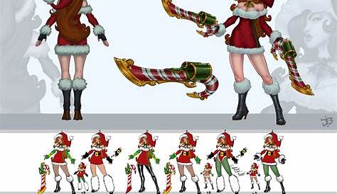 Candy Cane Miss Fortune Fanart By Quiline On DeviantArt