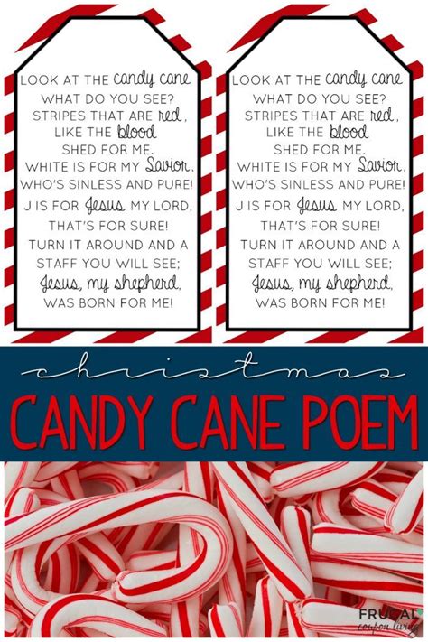 Legend of the Candy Cane Gift Tag Card for Witnessing at Christmas
