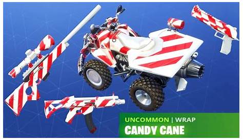 Candy Cane Weapon Skin Fortnite Pickaxe Reactive