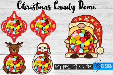 Candy Dome SVG Candy Holders SVG Treat Box SVG By Fly Design