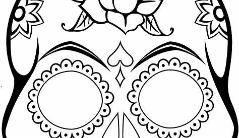 Sugar Skull coloring page | Free Printable Coloring Pages