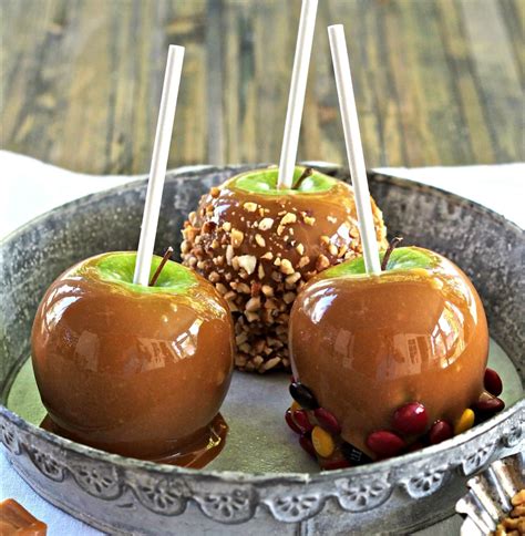 candy and caramel apples