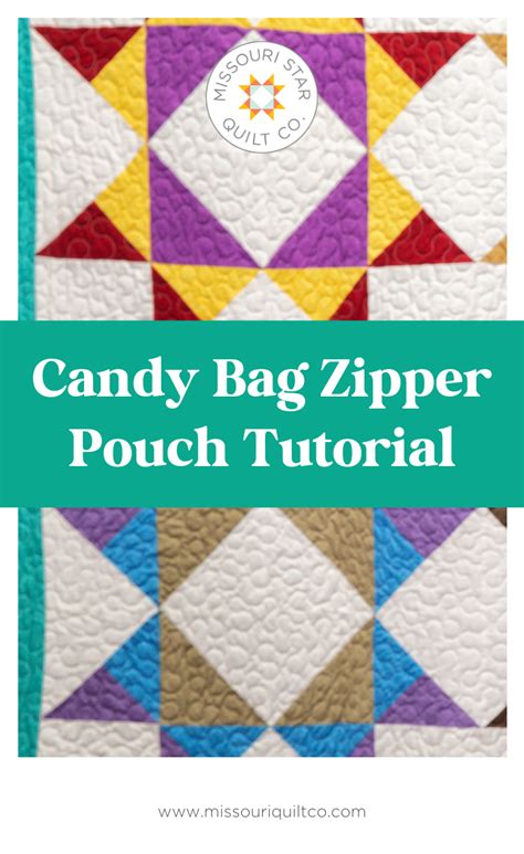 Candy Bag Zipper Pouch Tutorial