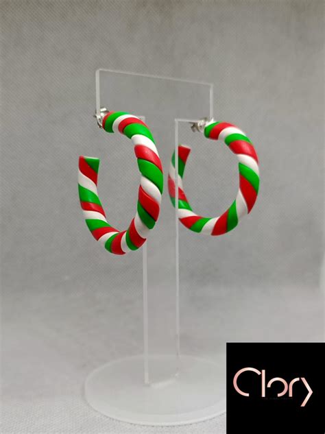Candy Cane Hoops