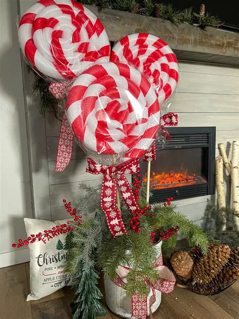 Candy Cane Lollipops Decorations