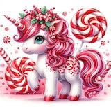 Candy Cane Unicorn Value Gems