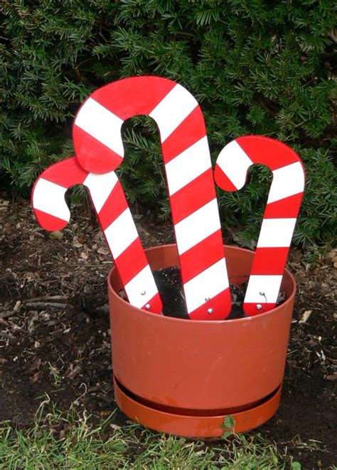 Candy Cane Yard Art