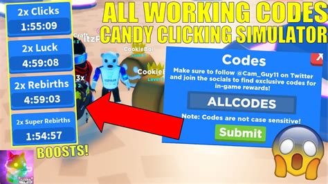 Candy Clicking Simulator Codes