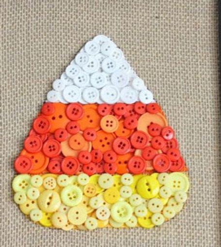 Candy Corn Button Craft