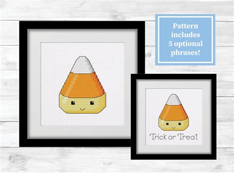 Candy Corn Cross Stitch Pattern