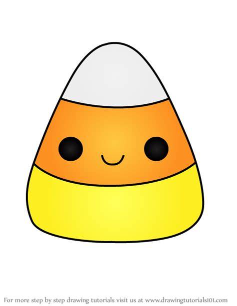 candy corn drawing easy