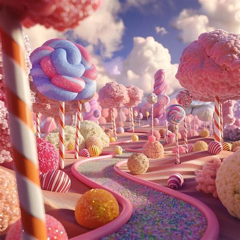 candy forest drawing