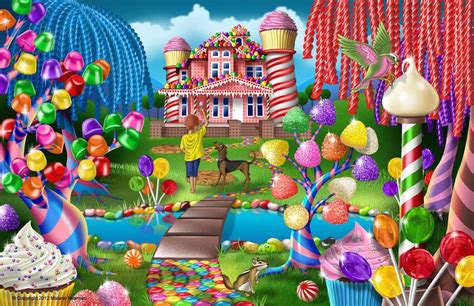Candy Garden Drawing