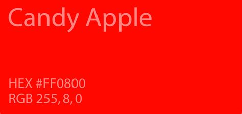 Candy Red Colour Code