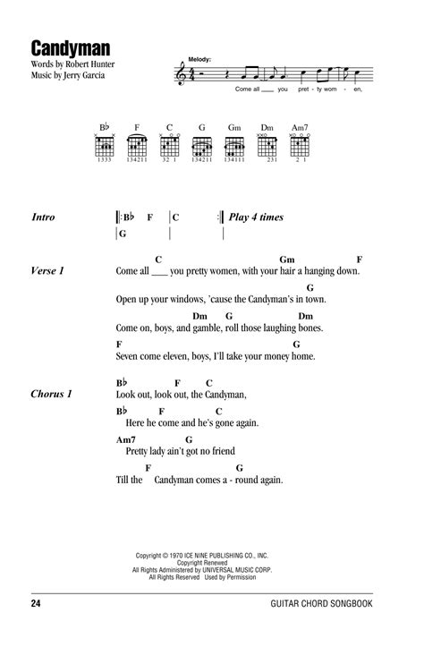 Candyman Dead Chords