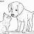cane e gatto disegni da colorare