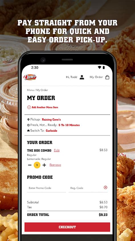 Cane's Mobile App